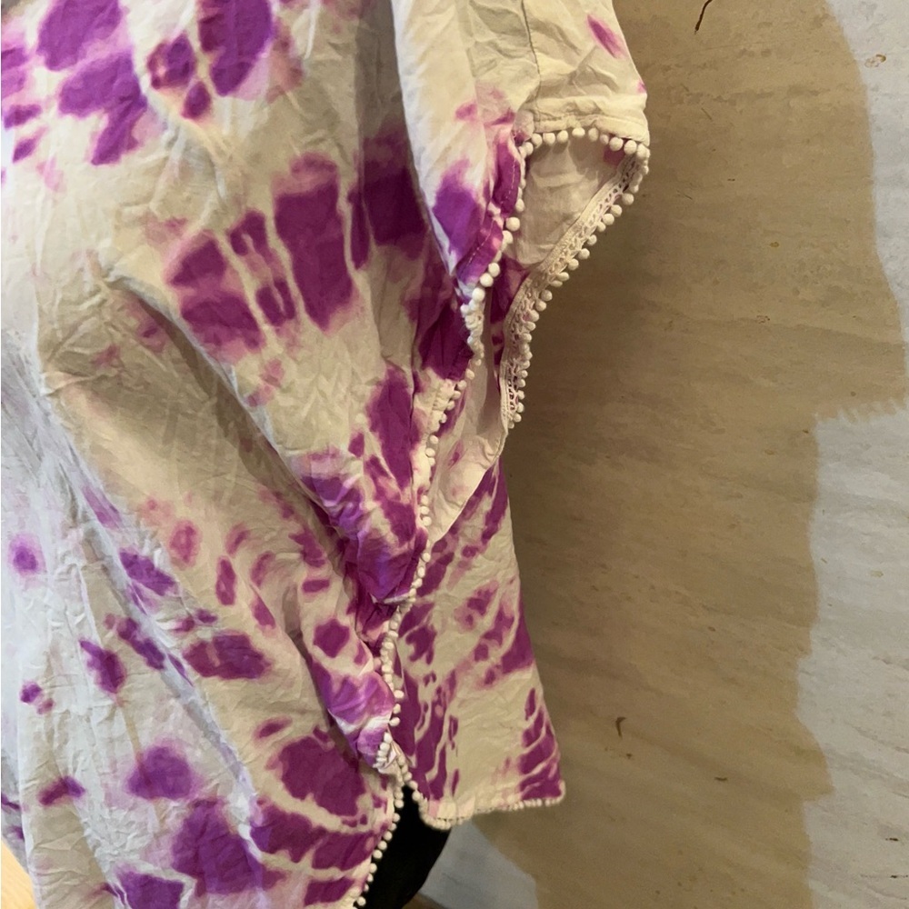 Victoria's Secret Purple Tie-Dye Blouse - Picture 5 of 8